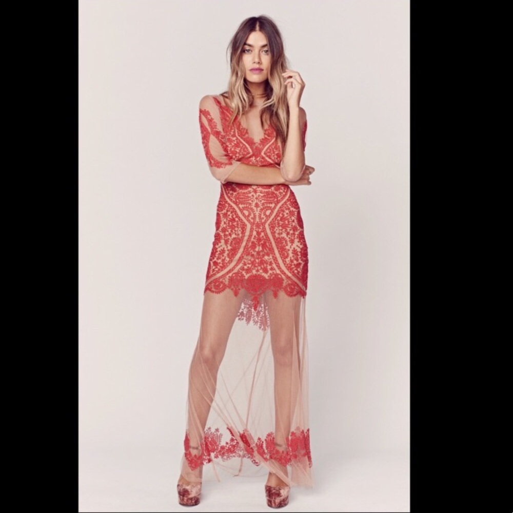 For Love & Lemons Lotus maxi dress